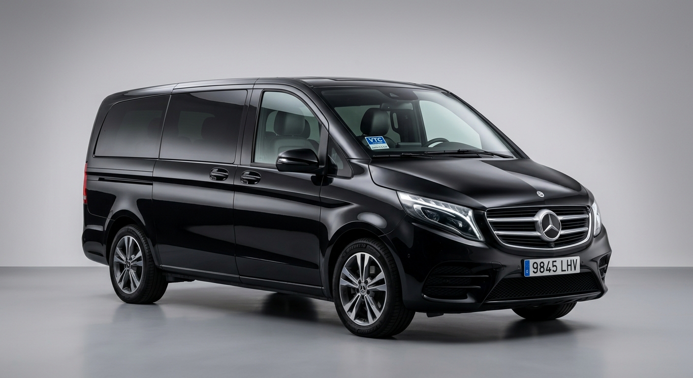 Vehículo Mercedes-Benz Clase V de la flota VTC de Go On Deluxe Transport